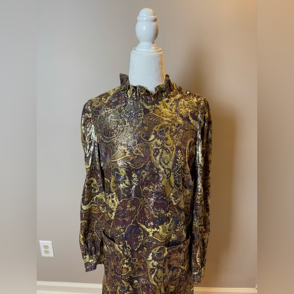 BA&SH Capi Lurex-Embellished Dress - size XS - Picture 6 of 12